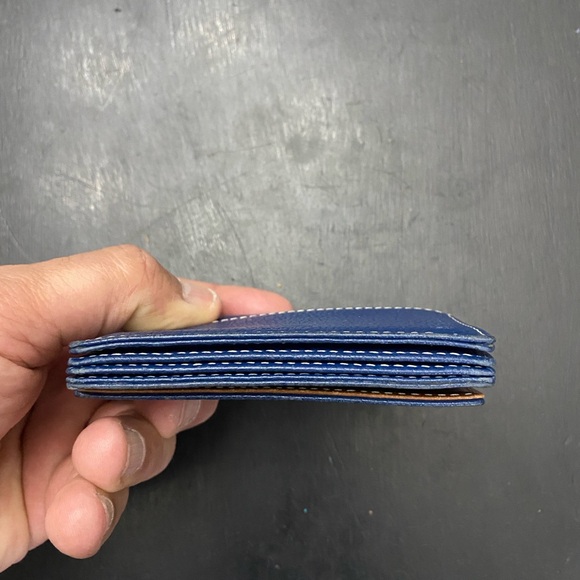 Coach Blue Leather Credit Card Holder. EUC - Picture 4 of 8